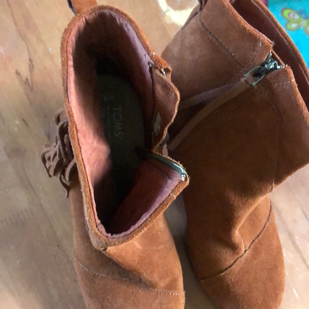 Toms Rust Color Suede Booties - image 4